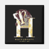 Aimant Harry Potter | Aquarelle Badger HUFFLEPUFF™ (Devant)