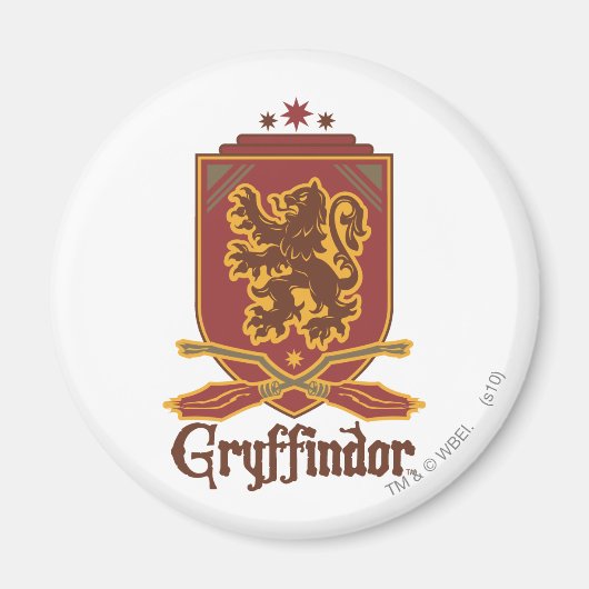 Aimant Harry Potter | Badge Gryffindor QUIDDITCH™ (Devant)
