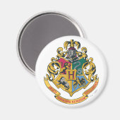 Aimant Harry Potter | Blason de Poudlard - Couleurs compl (Recto/Verso)