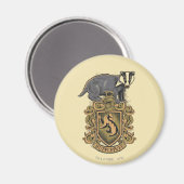 Aimant Harry Potter | Blason de Poufsouffle avec Blaireau (Recto/Verso)