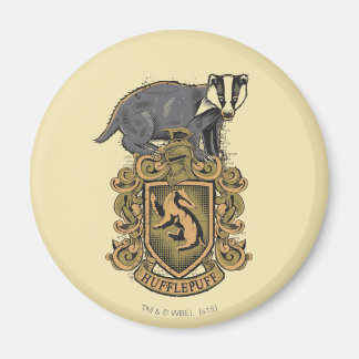 Aimant Harry Potter | Blason de Poufsouffle avec Blaireau