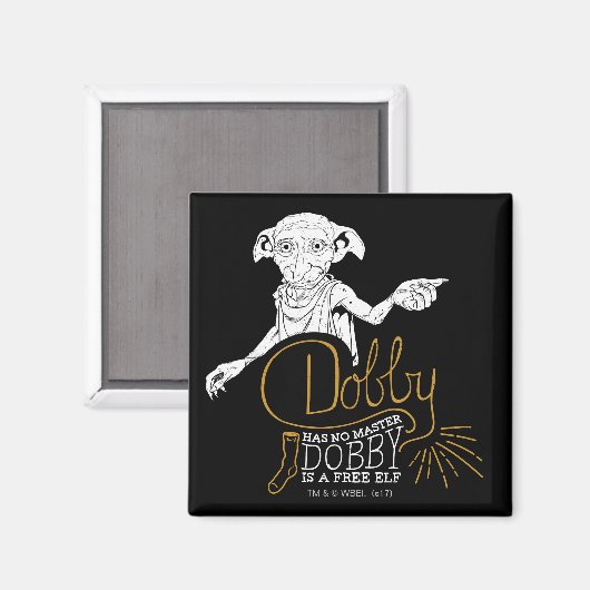 Aimant Harry Potter | Dobby N'A Pas De Maître (Recto/Verso)