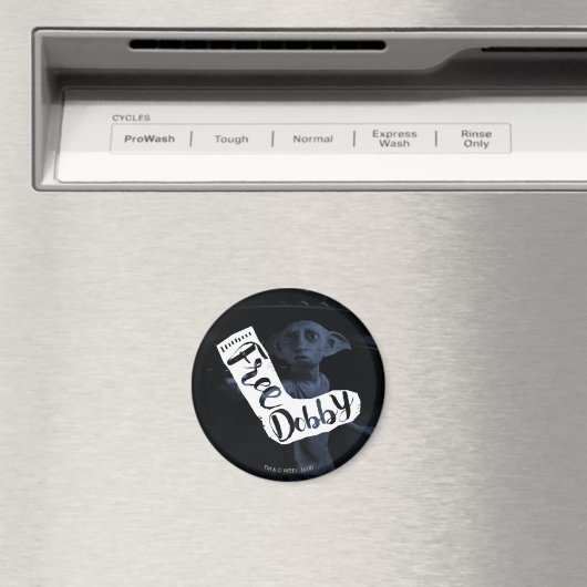 Aimant Harry Potter | "Free Dobby" Sock Typography (In Situ (Lave-vaisselle))