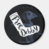 Aimant Harry Potter | "Free Dobby" Sock Typography (Devant)