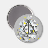 Aimant Harry Potter | Geometric Deathly Hallows (Recto/Verso)