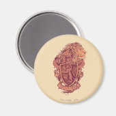 Aimant Harry Potter | Gryffindor Lion Crest (Recto/Verso)