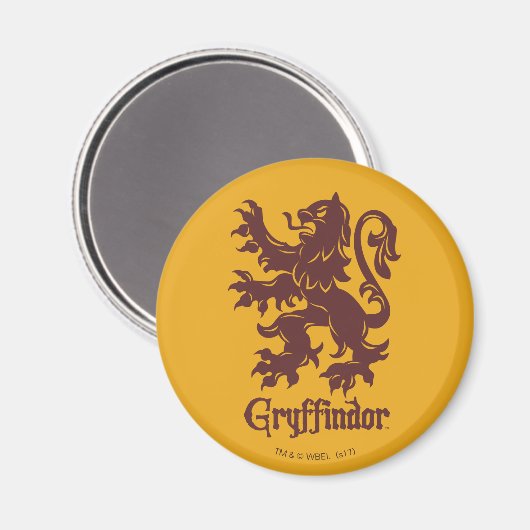 Aimant Harry Potter | Gryffindor Lion Graphique (Recto/Verso)