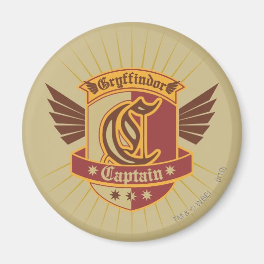 Aimant Harry Potter | Gryffindor QUIDDITCH � capitaine Em (Devant)