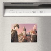 Aimant HARRY POTTER™ Hermione & Ron HOGWARTS™ Scène d'Ani (In Situ (Lave-vaisselle))