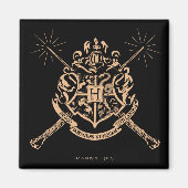 Aimant Harry Potter | Hogwarts Crossed Wands Crest (Devant)