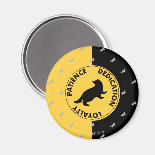 Aimant Harry Potter | HUFFLEPUFF™ House Traits Graphic (Recto/Verso)