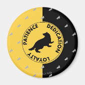 Aimant Harry Potter | HUFFLEPUFF™ House Traits Graphic (Devant)
