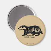 Aimant Harry Potter | HUFFLEPUFF™ Silhouette Typographie (Recto/Verso)