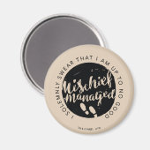 Aimant Harry Potter | Marauder's Map Charms Typographie (Recto/Verso)