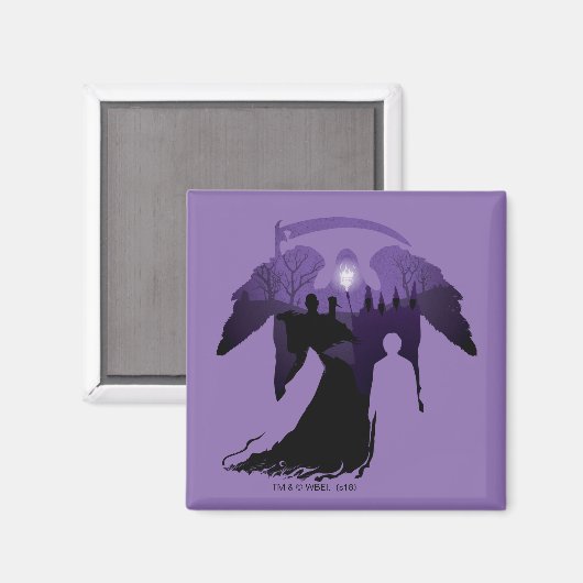 Aimant Harry Potter | Silhouette de mort (Recto/Verso)