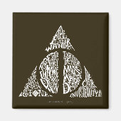Aimant Harry Potter Spell | DEATHLY HALLOWS Typography Gr (Devant)