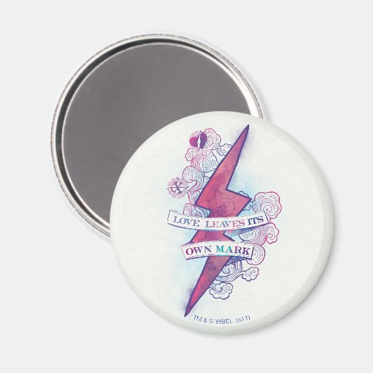 Aimant Harry Potter Spell | Love Feuilles son propre Mark (Recto/Verso)