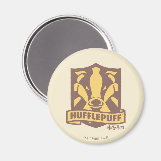 Aimant HARRY POTTER™ | Summer Magic HUFFLEPUFF™ Crest (Recto/Verso)