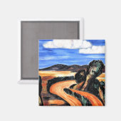 Aimant Hartley - Paysage, Nouveau-Mexique (Recto/Verso)