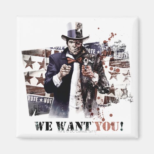 Aimant Harvey Dent - Nous Vous Voulons ! (Devant)