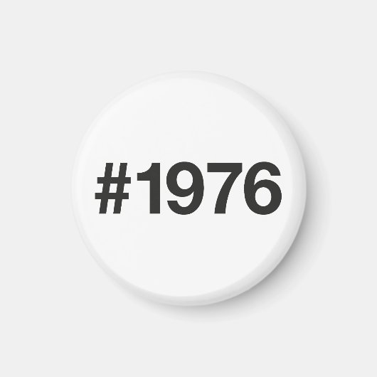 Aimant Hashtag 1976 49 Anniversaire (Devant)