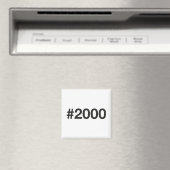 Aimant Hashtag 25 Anniversaire 2000 (In Situ (Lave-vaisselle))
