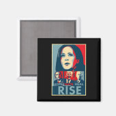 Aimant Hate Heure Croissance Président Kamala Harris Camp (Recto/Verso)