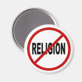 Aimant Hate Religion /No Religion Allowed Sign Statement (Recto/Verso)