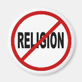 Aimant Hate Religion /No Religion Allowed Sign Statement (Devant)