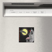 Aimant Haunted House Pleine lune et chauve-souris (In Situ (Lave-vaisselle))