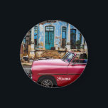 Aimant Havana Cuba Voiture rouge Vintage<br><div class="desc">Havana Cuba Voiture rouge Vintage</div>