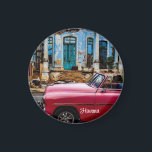 Aimant Havana Cuba Voiture rouge Vintage<br><div class="desc">Havana Cuba Voiture rouge Vintage</div>