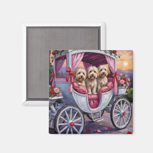 Aimant Havanese Dog Valentine's Day  (Recto/Verso)