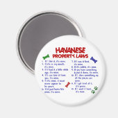 Aimant HAVANESE, lois sur la propriété 2 (Recto/Verso)