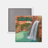 Aimant Havasupai Réserve indienne Arizona Mooney Falls (Recto/Verso)