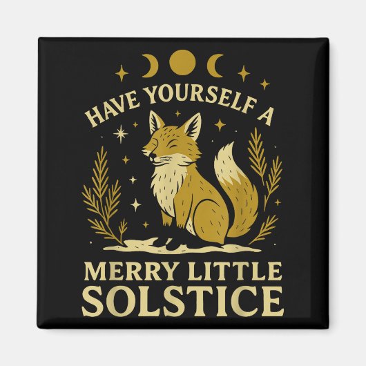 Aimant Have Yourself A Merry Little Solstice Fox Mystic (Devant)