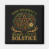 Aimant Have Yourself A Merry Little Solstice Witchcore  (Devant)