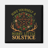 Aimant Have Yourself A Merry Little Solstice Witchcore  (Devant)