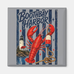 Aimant Havre de Boothbay homard Maine côtier nautique