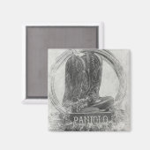 Aimant Hawaïen Paniolo (Recto/Verso)