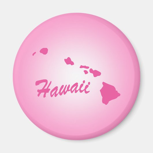 Aimant Hawaii de l'État rose (Devant)