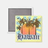 Aimant Hawaii Hawaii Îles Hawaii Sourvenir (Recto/Verso)