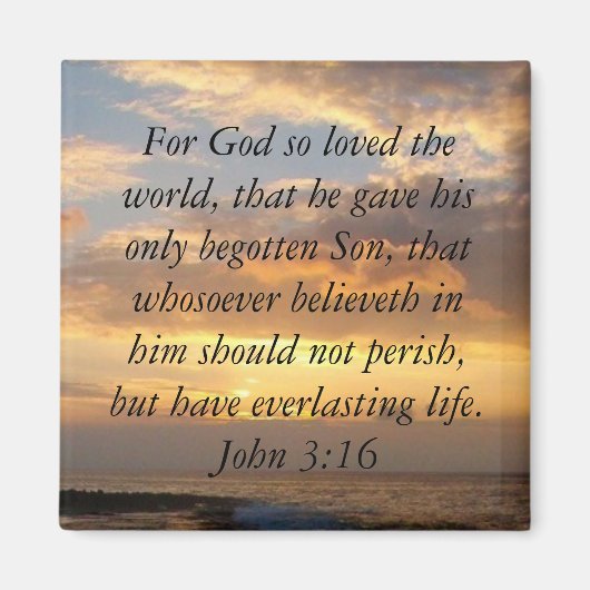 Aimant Hawaii John 3:16 (Devant)