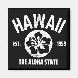 Aimant Hawaii l'état Aloha Graphique d'état vintage