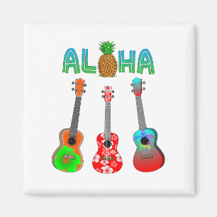 Aimant Hawaiian Ukulele Aloha Hawaii