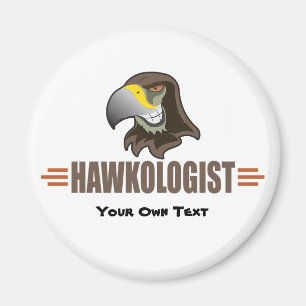 Aimant HAWKS - Oiseaux, mascotte d'équipe sportive scolai