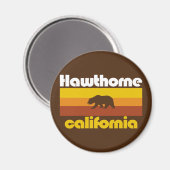 Aimant Hawthorne, Californie (Recto/Verso)