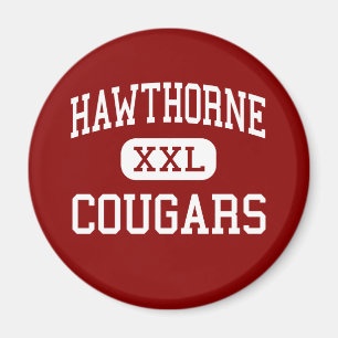 Aimant Hawthorne - pumas - haut - Hawthorne la Californie