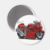 Aimant Hayabusa Red Bike (Recto/Verso)