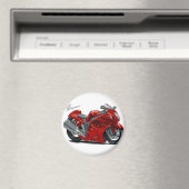 Aimant Hayabusa Red Bike (In Situ (Lave-vaisselle))